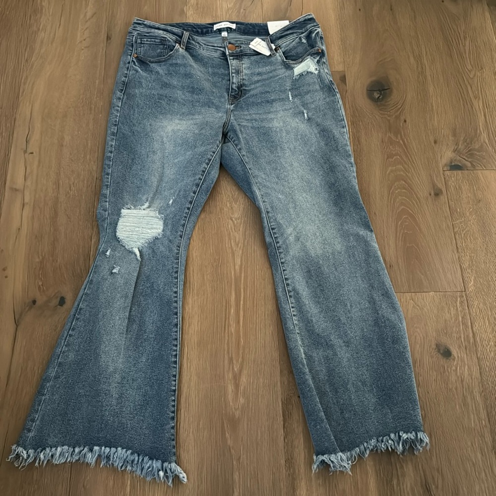 Distressed jeans from Lane Bryant
